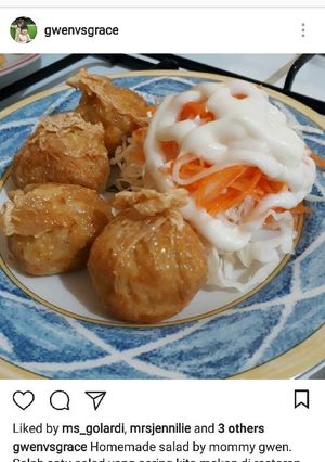 Foto resep Salad lobak, wortel & kol