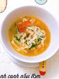Bánh canh nấu tôm cho bé