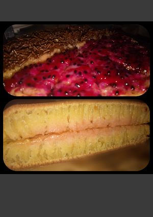 Foto resep Terang bulan(martabak manis) buah naga+resep selai #AstagaNaga