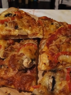 Una foto de Pizza casera