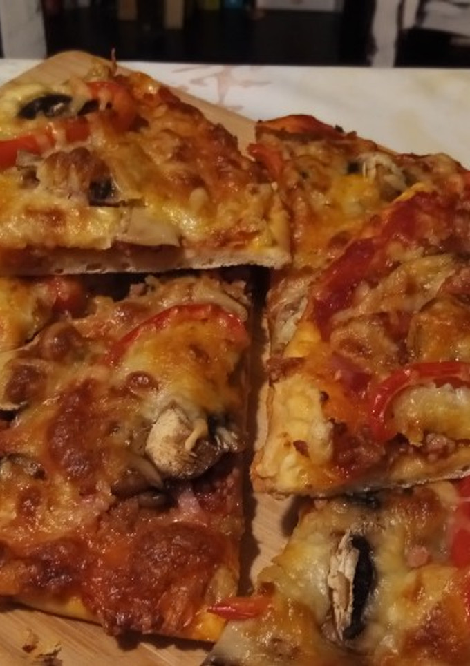 Una foto de Pizza casera