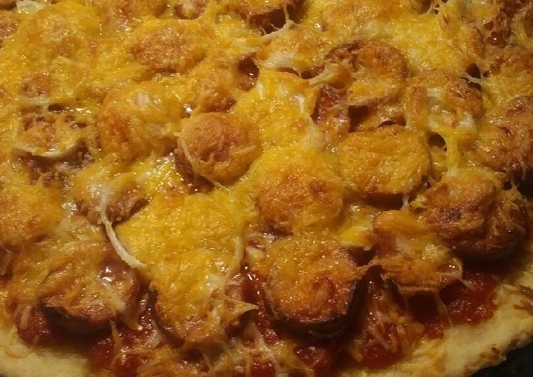 Recipe of Super Quick Homemade Smoked Sausage Pizza