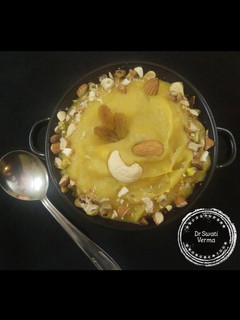 A picture of Besan Halwa.