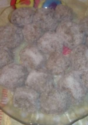 Una foto de Trufas de porotos negros.