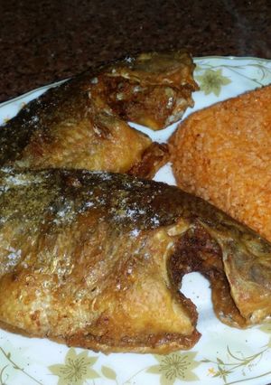 صورة لوصفة الرز الاحمر للسمك