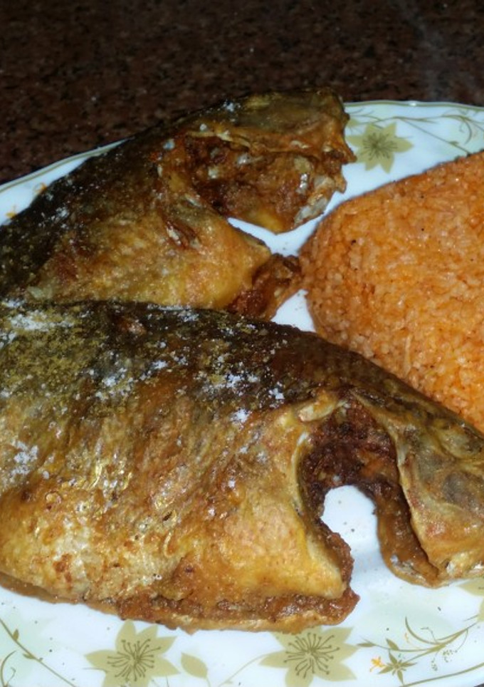 صورة لوصفة الرز الاحمر للسمك