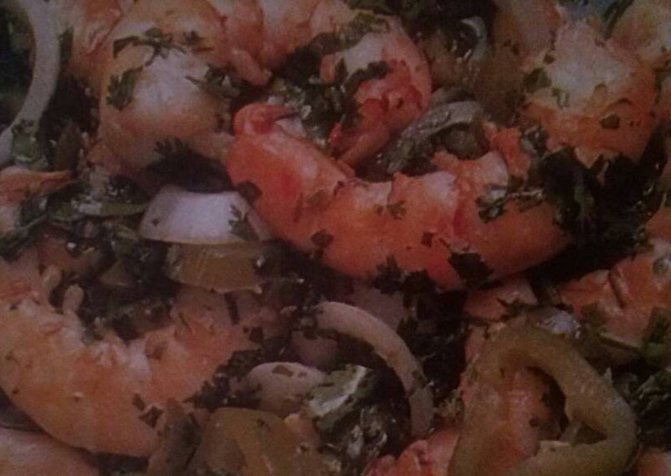 Camarones encilantrados