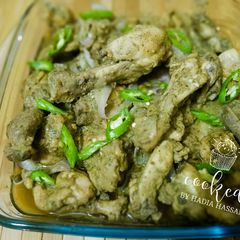 A picture of 3 spice Afghani chicken.
