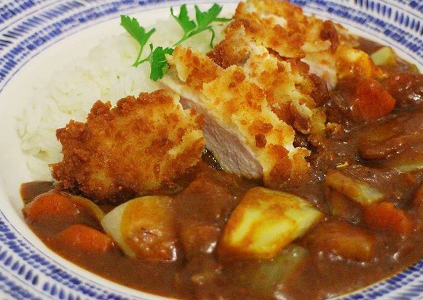 Homemade Chicken katsu curry #familyfriendly