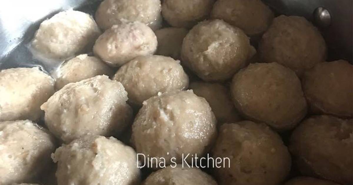 Resep Bakso Daging Sapi And Ayam Oleh Dinas Kitchen Cookpad