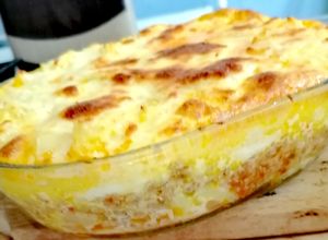 O poză a rețetei Carne tocata cu cartofi la cuptor (un alt fel de a face musaca).