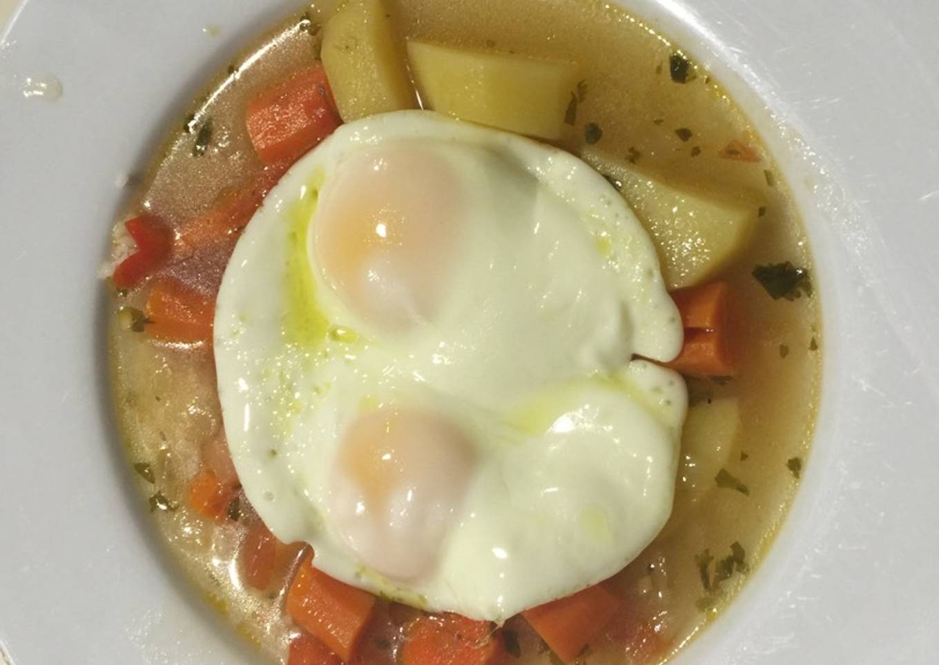 Verduras con Huevos al estilo Campesino