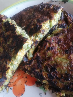 Una foto de Tortilla de Porotos Verdes con Zanahoria