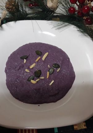 Una foto de Crema de lombarda con manzana