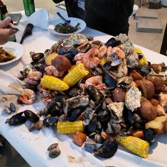 A picture of Brad's southern boil with a pacific nw flair.