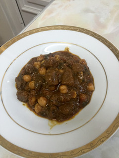 صورة لوصفة ايدام اللحم والحمص