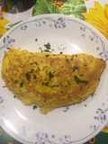Omelette relleno muy rico