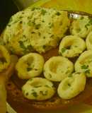 Chochoyotes con aceite de oliva y rellenos de queso
