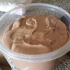 A picture of Chocolate coffee buttercream frosting.