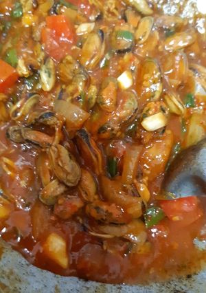Foto resep Kerang saus padang ala tenda seafood (anti gagal)