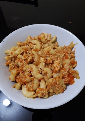 Foto resep Mpasi 18m Macaroni telur