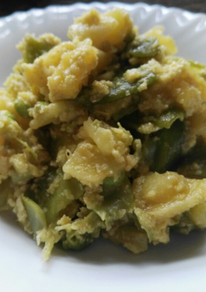 Una foto de Revuelto de patatas con judías verdes