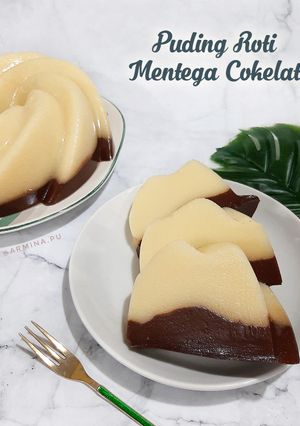 Foto resep Puding Roti Mentega Cokelat