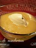 Crema de mandarinas y zanahorias, con agua de rosas..