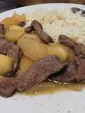 Hígado con manzana y arroz 🍏