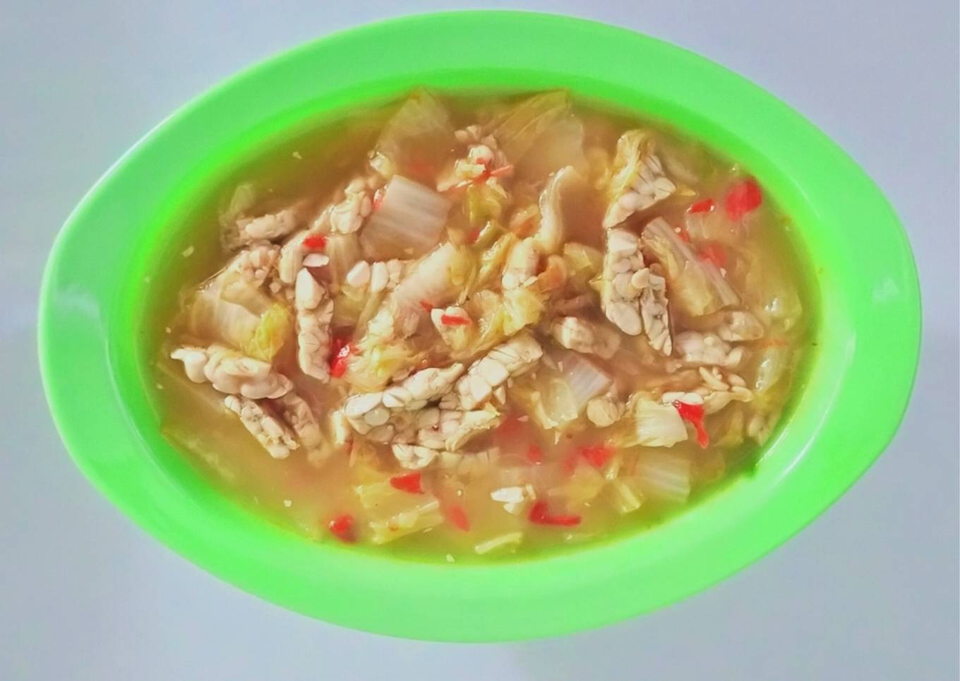 Sayur Sawi Putih dan Tempe