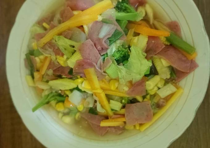 Cara Gampang Membuat Capcay nyemek smoke beef yang Enak Banget