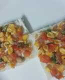 Corn Bread open sandwich