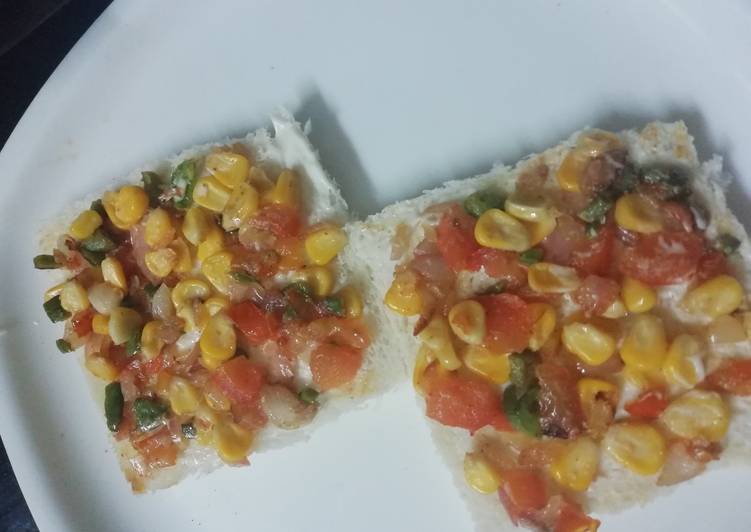 Recipe of Quick Corn Bread open sandwich