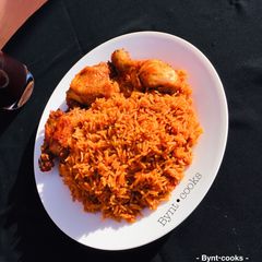 Party jollof rice A picture of Party jollof rice.