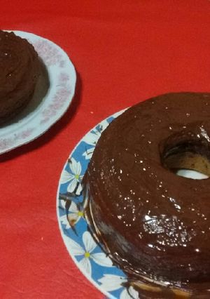 Una foto de Bizcochuelos marmolados por 2! (Bañados en chocolate)