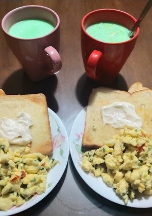 Gambar Scramble eggs for easy Breakfast