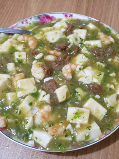 菜心料理之~牛肉海鮮羹or湯 的食譜成品照片