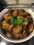Papas al Tomate y Pesto