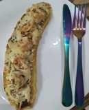 Plátano macho con camarón y queso