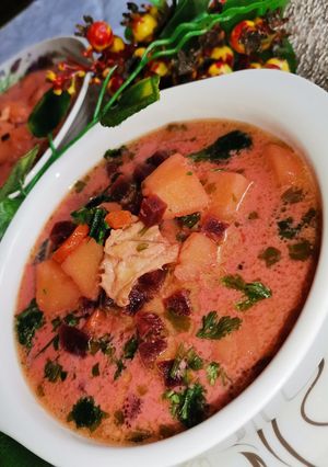 Zdjęcie przepisu Zupa buraczkowa inaczej.