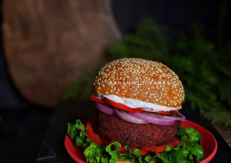 Simple Way to Serve Quick Beetroot Burger