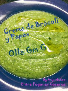 Una foto de Crema de brócoli y papas en Olla Gm G