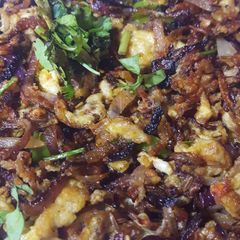 A picture of Onions and egg scrumble.