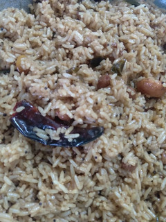 A picture of Tamarind rice puli sadam.