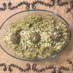 A picture of Gur kay chaawal (Gur Rice).