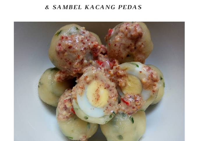 Cilok Telur Puyuh & Sambel Kacang Pedas