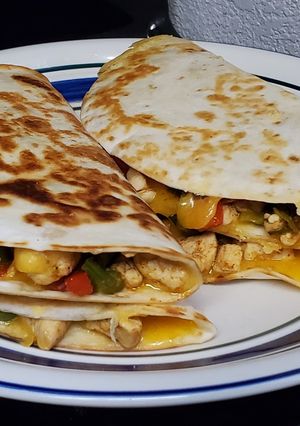 A picture of Chicken Quesadillas (Mexican).