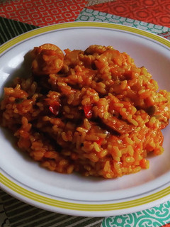 Una foto de 🥘 Arroz a las 3 carnes