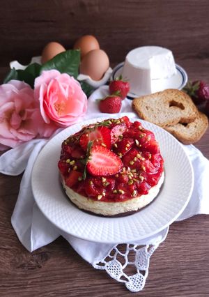 Une photo de Cheesecake ricotta & Fraise !