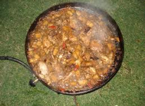 Una foto de Arroz con pollo al disco